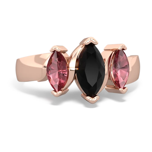 onyx-tourmaline keepsake ring