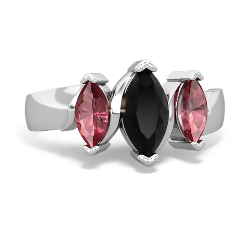 onyx-tourmaline keepsake ring