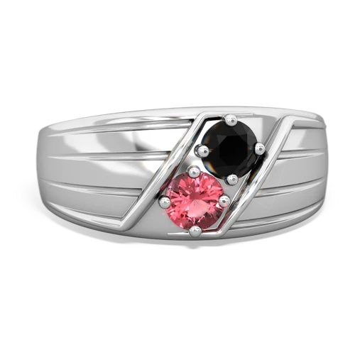 onyx-tourmaline mens ring