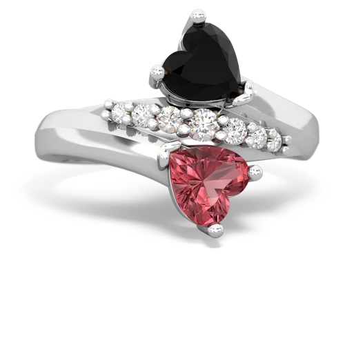 onyx-tourmaline modern ring