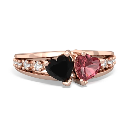 onyx-tourmaline modern ring