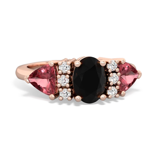 onyx-tourmaline timeless ring