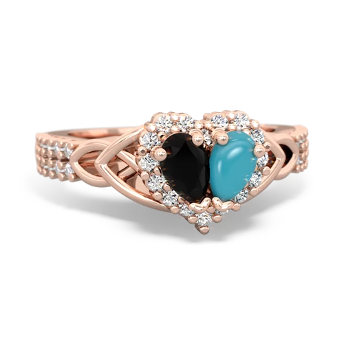 onyx-turquoise keepsake engagement ring