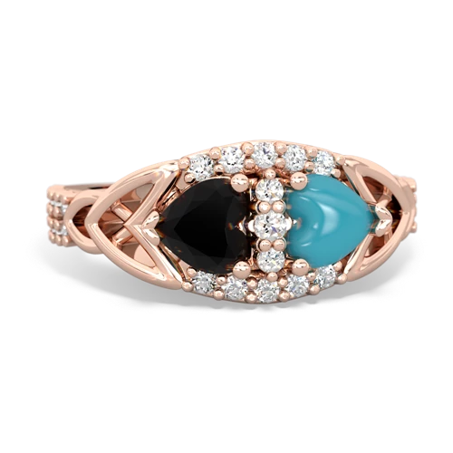 onyx-turquoise keepsake engagement ring