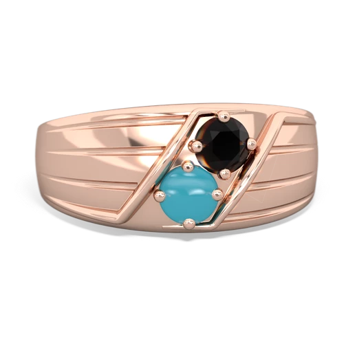 onyx-turquoise mens ring