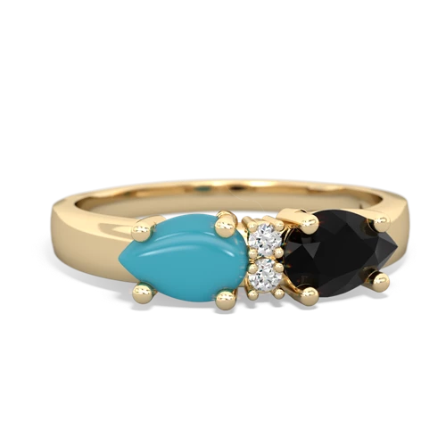 onyx-turquoise timeless ring