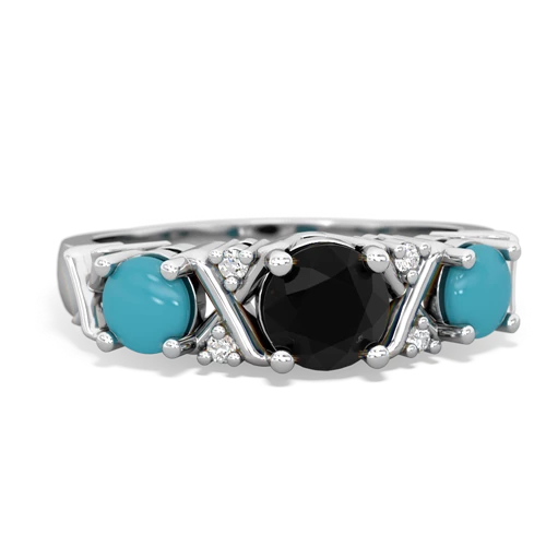 onyx-turquoise timeless ring