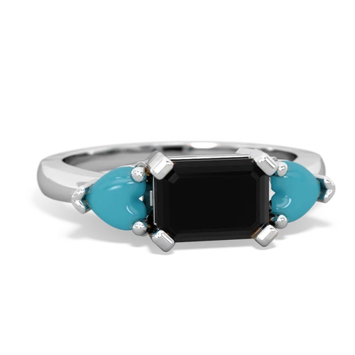 onyx-turquoise timeless ring
