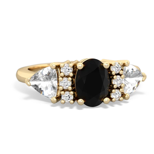 onyx-white topaz timeless ring