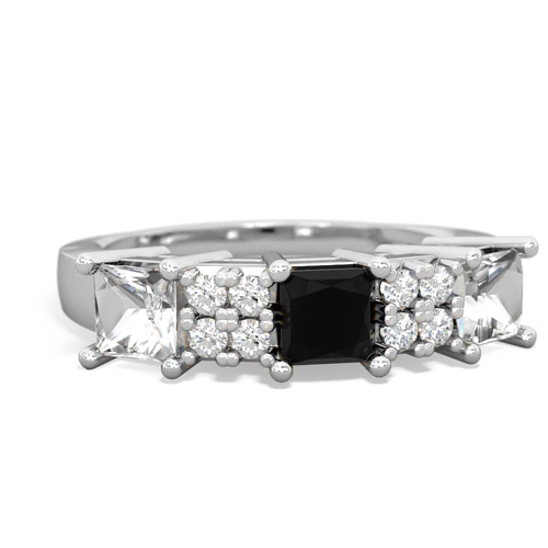 onyx-white topaz timeless ring