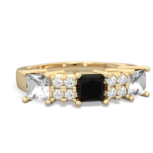 onyx-white topaz timeless ring