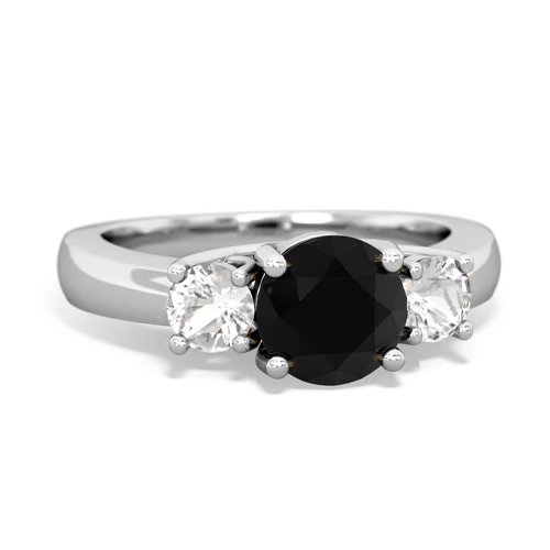 onyx-white topaz timeless ring