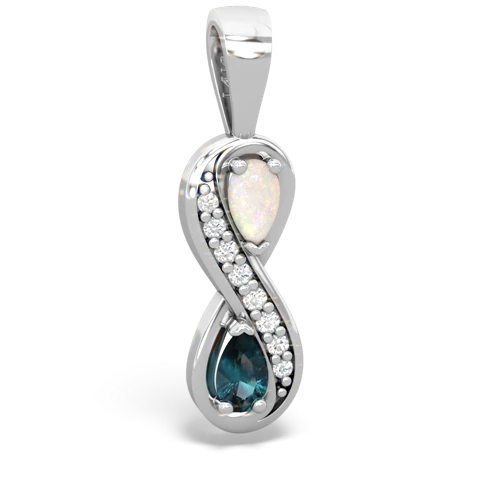 opal-alexandrite keepsake infinity pendant