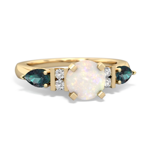 opal-alexandrite engagement ring