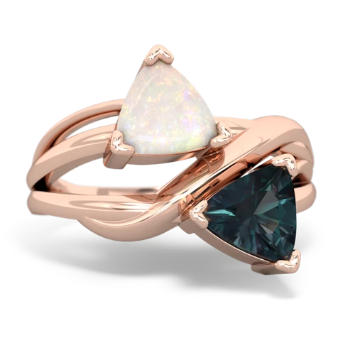 opal-alexandrite filligree ring