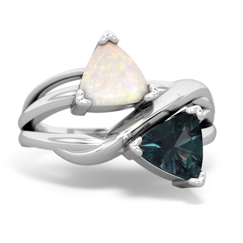 opal-alexandrite filligree ring
