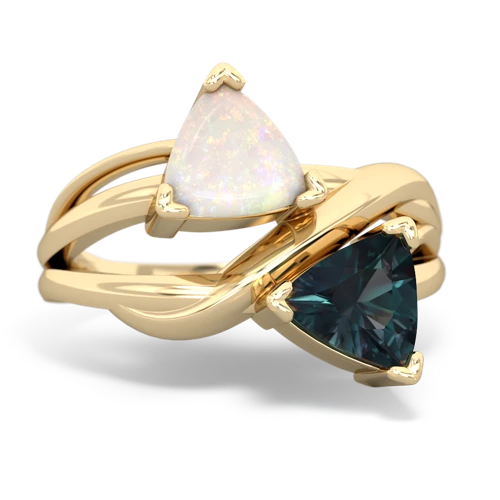 opal-alexandrite filligree ring