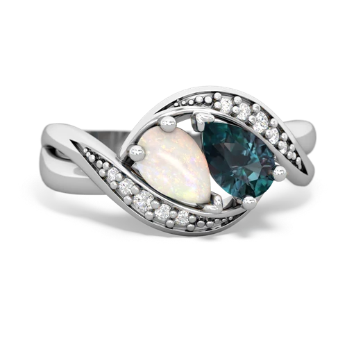 opal-alexandrite keepsake curls ring