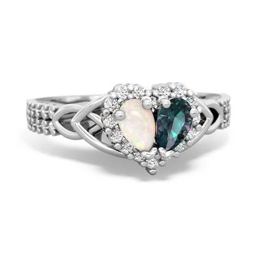 opal-alexandrite keepsake engagement ring