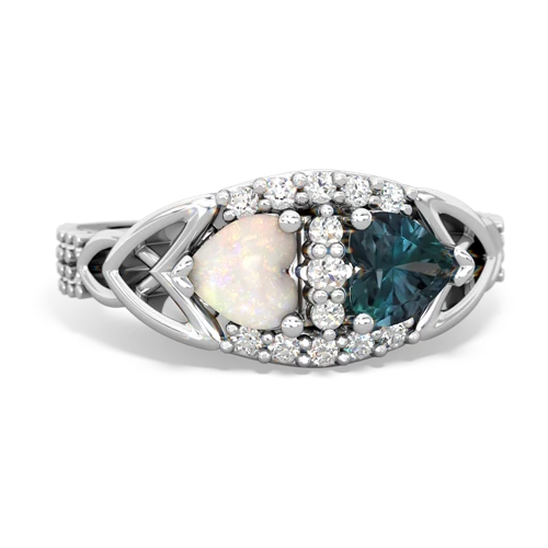 opal-alexandrite keepsake engagement ring