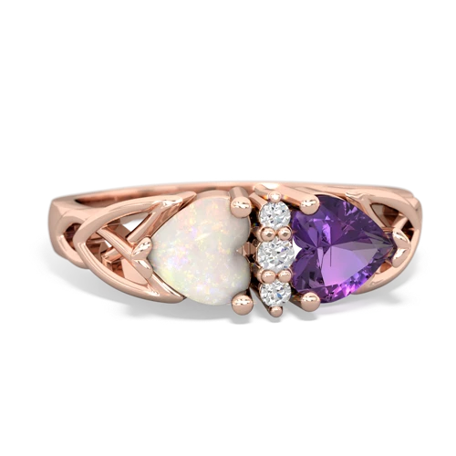 opal-amethyst celtic ring