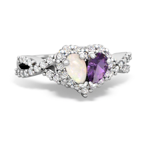 opal-amethyst engagement ring