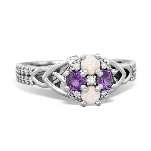 opal-amethyst engagement ring