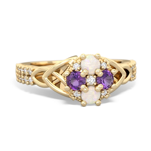 opal-amethyst engagement ring