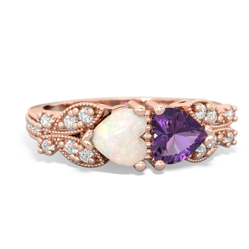 opal-amethyst keepsake butterfly ring