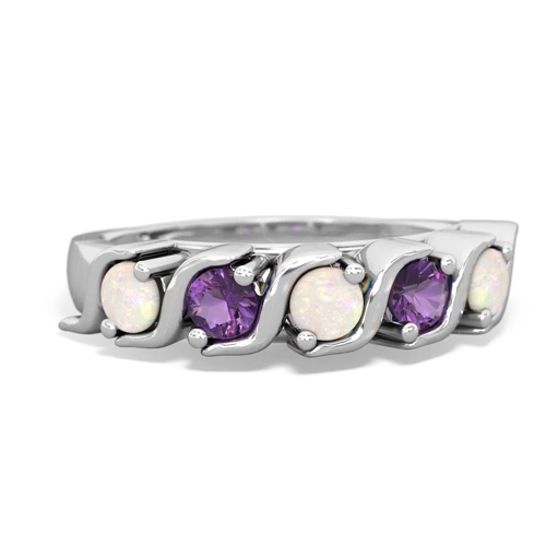 opal-amethyst timeless ring