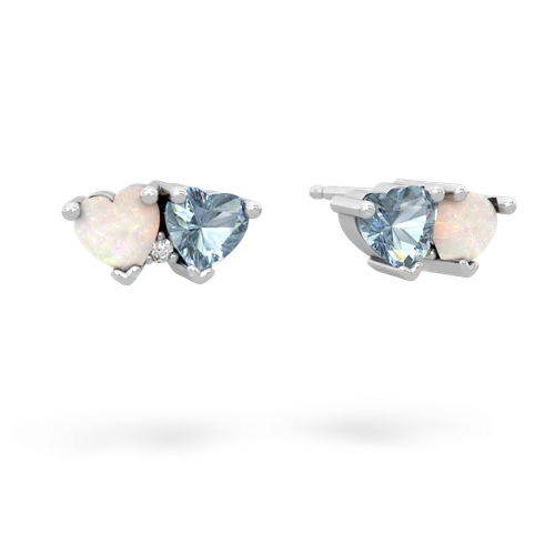 opal-aquamarine  earrings