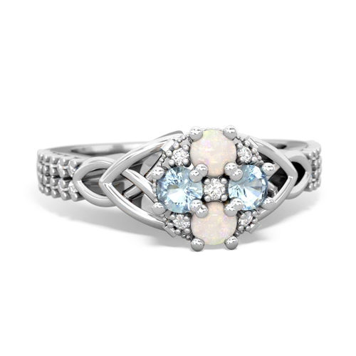 opal-aquamarine engagement ring