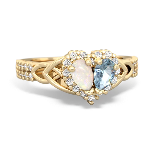 opal-aquamarine keepsake engagement ring