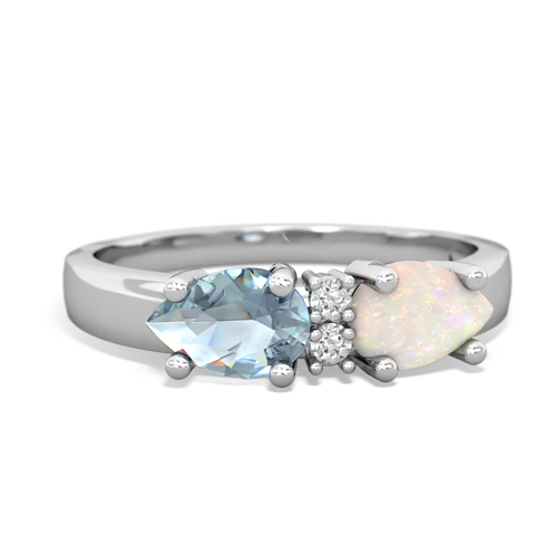 opal-aquamarine timeless ring