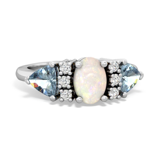 opal-aquamarine timeless ring