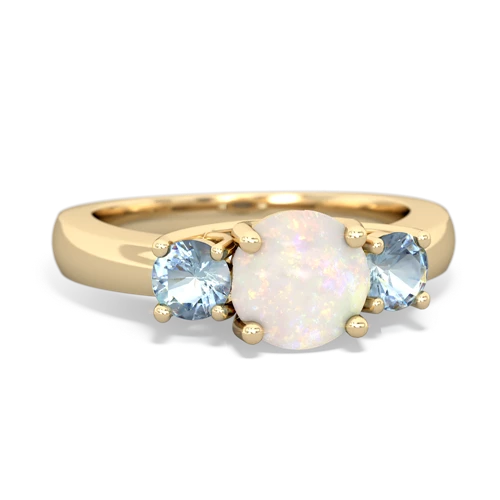 opal-aquamarine timeless ring