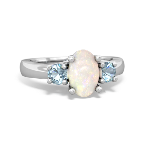 opal-aquamarine timeless ring