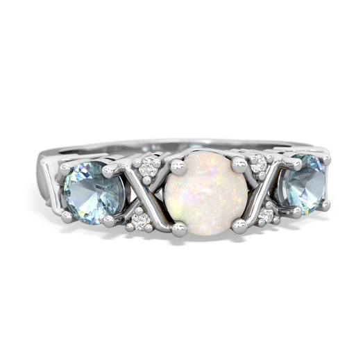 opal-aquamarine timeless ring