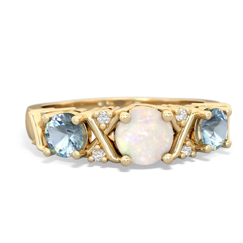 opal-aquamarine timeless ring