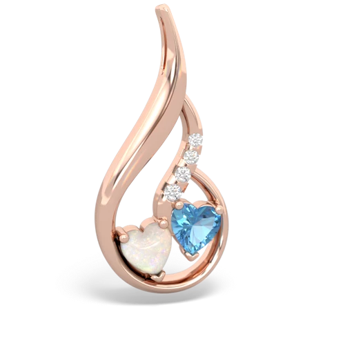 opal-blue topaz keepsake swirl pendant