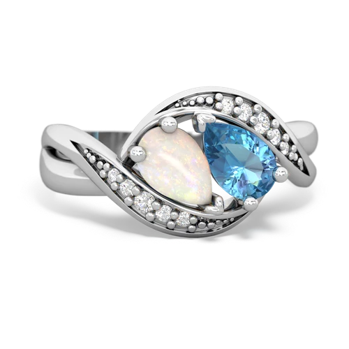 opal-blue topaz keepsake curls ring