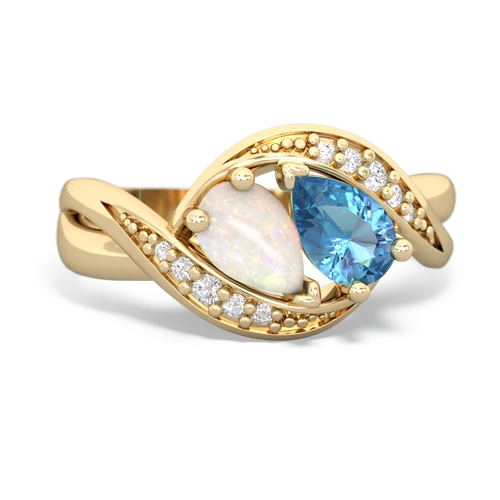 opal-blue topaz keepsake curls ring