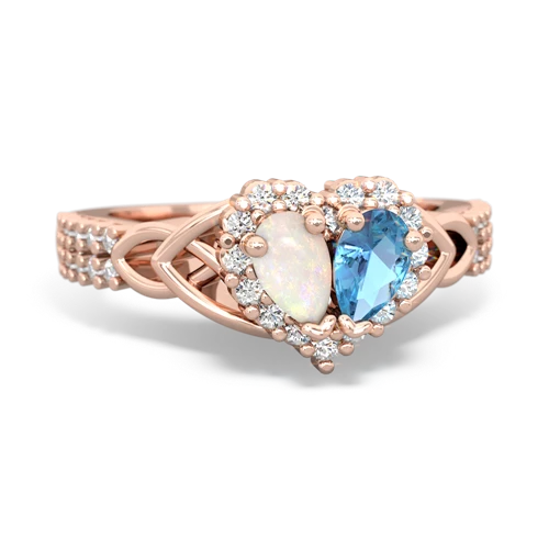 opal-blue topaz keepsake engagement ring