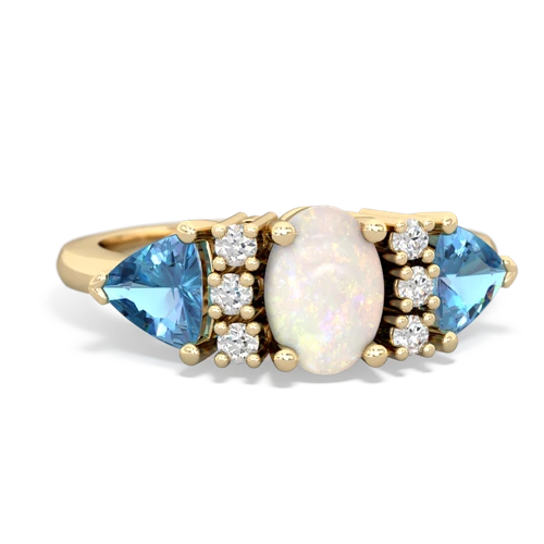 opal-blue topaz timeless ring