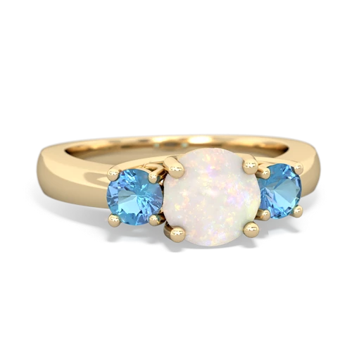 opal-blue topaz timeless ring