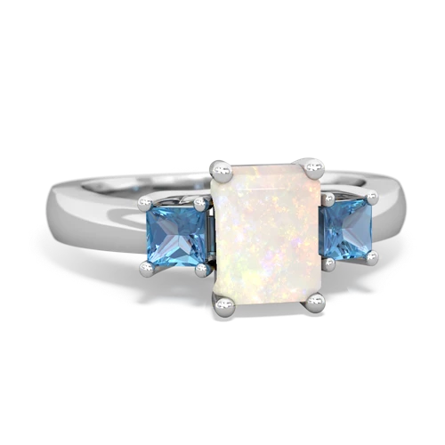 opal-blue topaz timeless ring