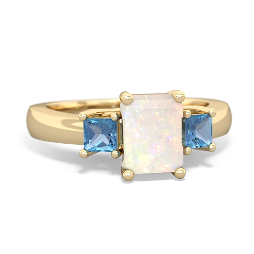 opal-blue topaz timeless ring