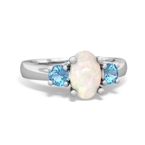 opal-blue topaz timeless ring