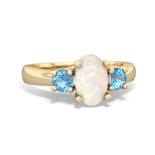 opal-blue topaz timeless ring