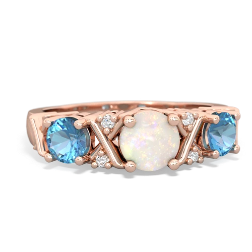 opal-blue topaz timeless ring